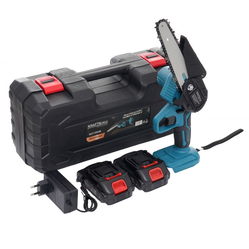 KRAFT&DELE KD10646 akukettsaag 6" – 2×21V aku, kohver - Ostuklikk